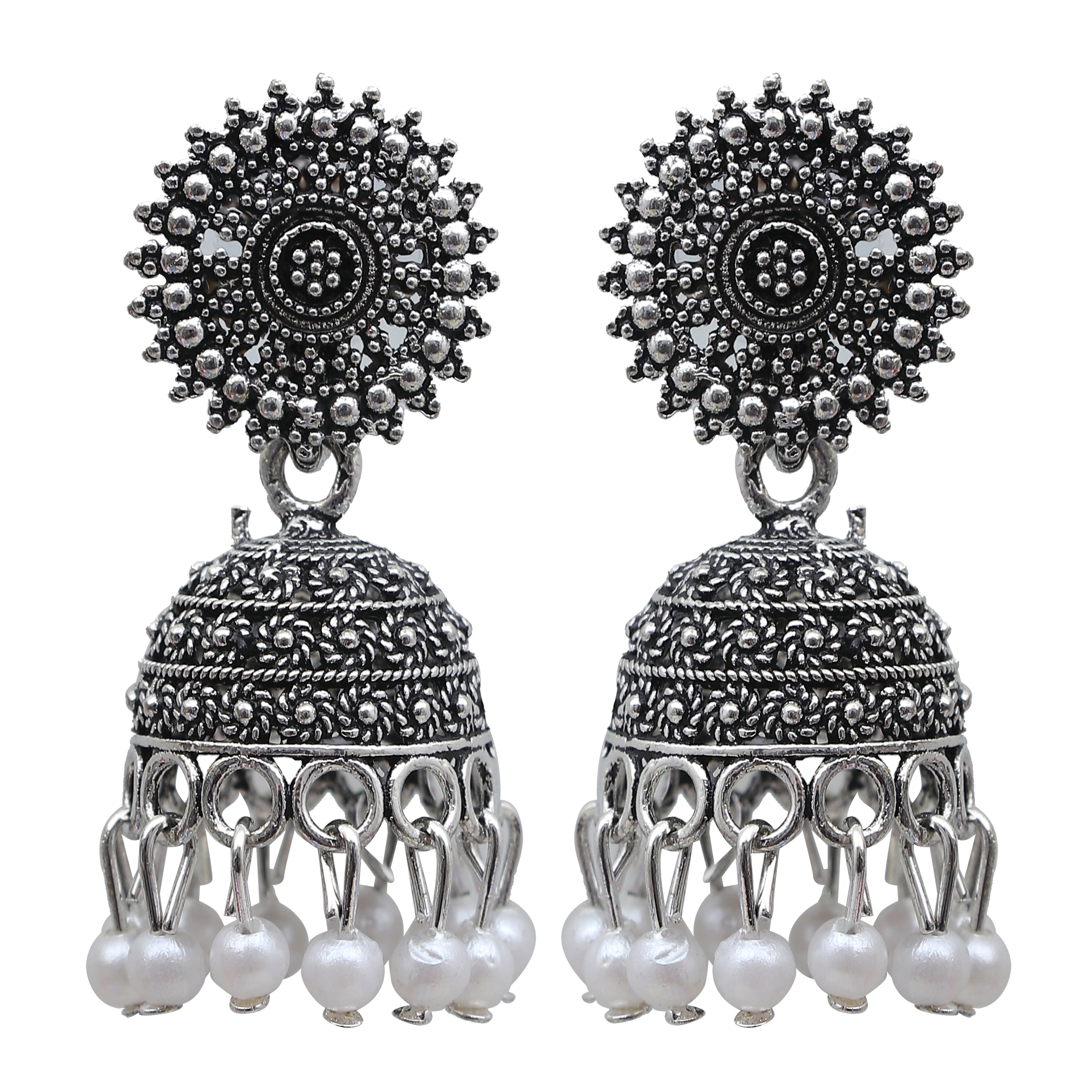 Silver Jhumka