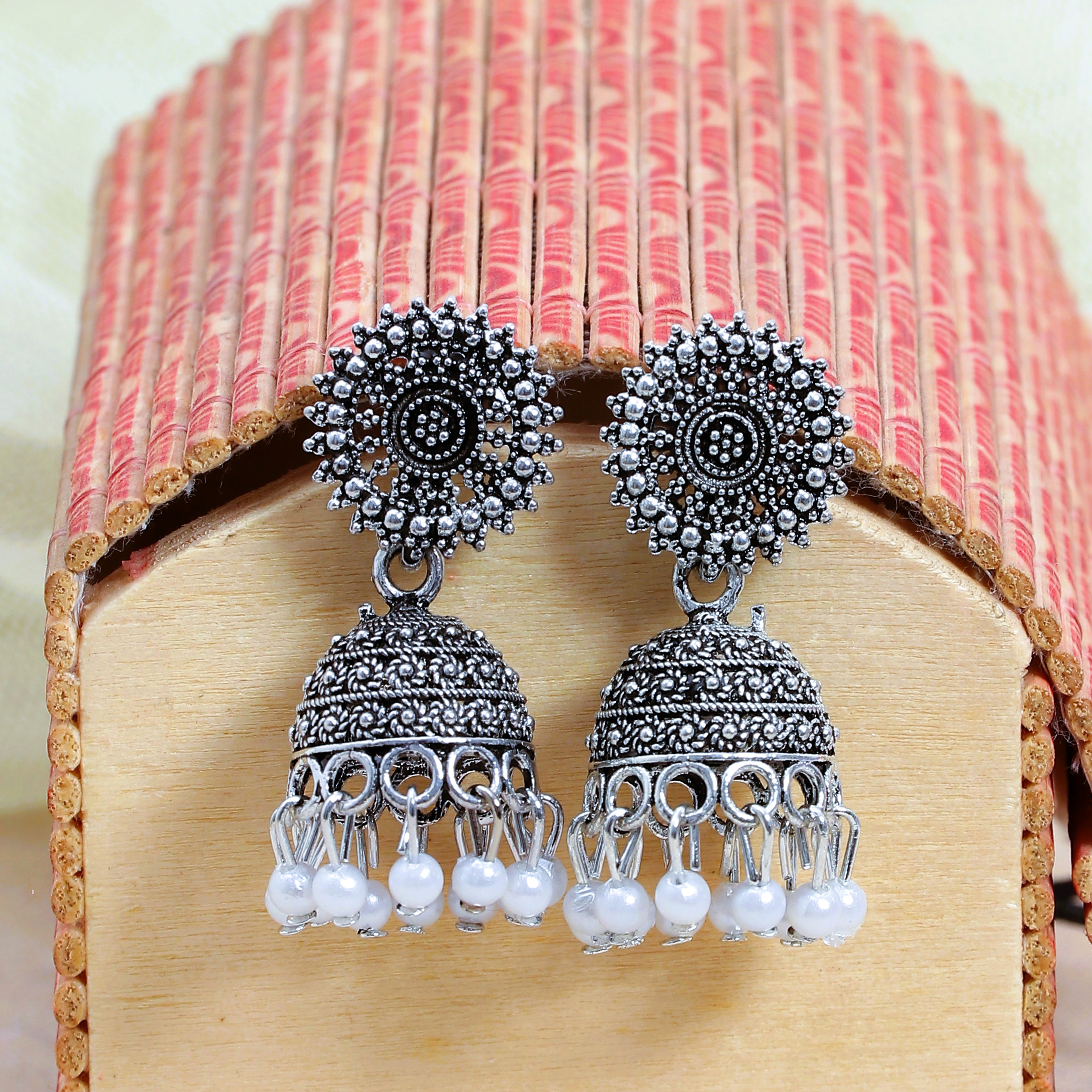 Silver Jhumka