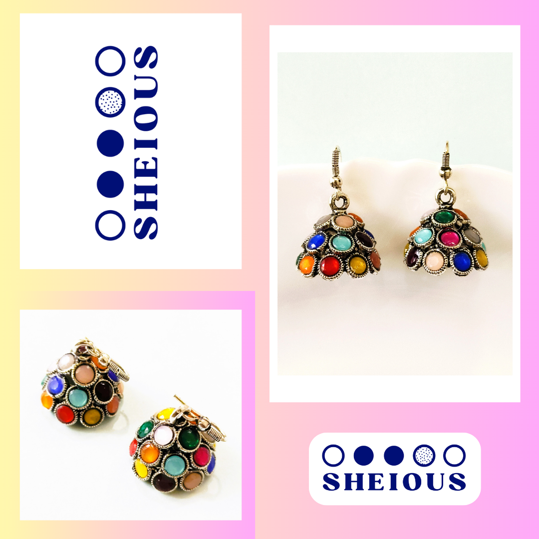 Multicolour Jhumka